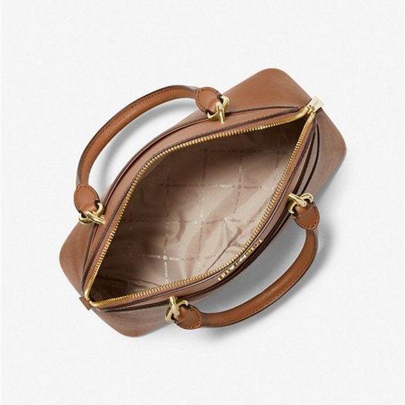 MICHAEL MICHAEL KORS Jet Set Travel Medium Saffiano Leather Dome Satchel - Picture 2 of 3